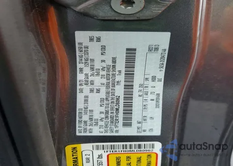 2021 Ford Ranger Xl из США, поврежденный, VIN 1FTER1FH0MLD80962